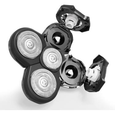 Imagem de Telfun Shaver Replacement Blades, 5 Heads Beard Cutter Replacement Blade Easy Install Electric Razor Shaver Head for Bald and Face