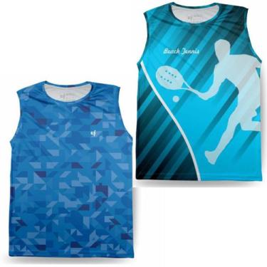 Imagem de Kit 2 Regata Masculina Dry Treino Musculação Funcional Corrida Caminha