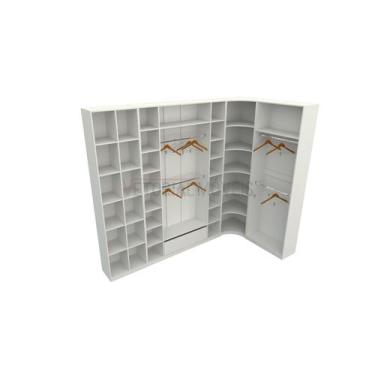 Imagem de Kit Closet Loja Armário Colmeia Cabideiro Canto M93 - VETORIAL MÓVEIS