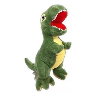 Imagem de T-rex Dinossauro De Pelúcia Aventuras Jurássicas Urso Dino, Verde