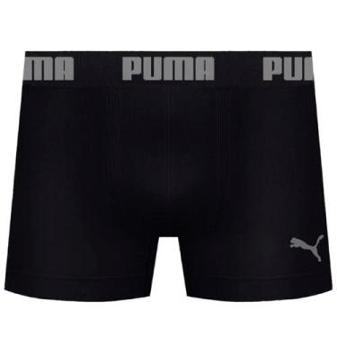 Imagem de Cueca Boxer Masculina Sem Costura Cós 40mm - Selene, Preto, Eg