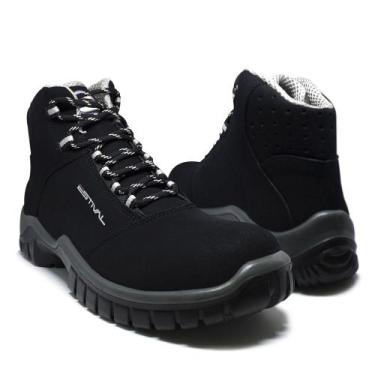 Imagem de Bota de Segurança em Microfibra Estival - EN10071S2 - com CA, Preto, 4