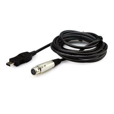 Imagem de Cabo USB 2.0 para XLR Fêmea Alta Qualidade e Conector Canon - Penton