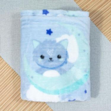 Imagem de Cobertor antialérgico estampa blue para bebê - Era Uma Vez