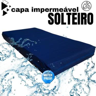 Imagem de Capa Colchao Solteiro Impermeavel Varias Medidas - Coloridas - Miranda