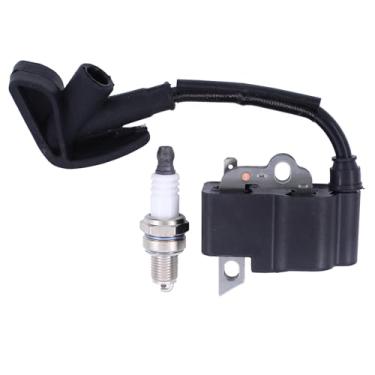 Imagem de ApplianPar Módulo de ignição e kit de vela de ignição para cortador de escova Stihl FS70C FS70R FS70RC FC70 FC70C 41444001309 4144-400-1309