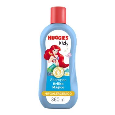 Imagem de Shampoo Huggies Kids Pequena Sereia Brilho Mágico Cabelos Macios e Desembaraçados 360ml