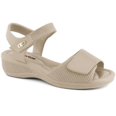 Imagem de Sandalia ramarim ref 2488405 feminino, 37, Creme