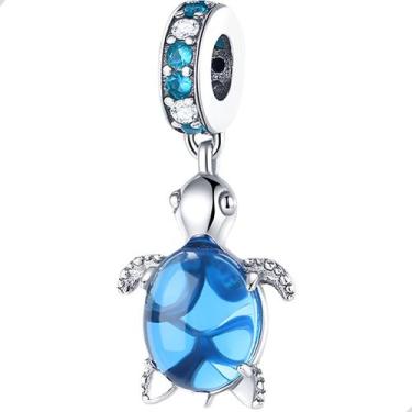 Imagem de Berloque Pingente Tartaruga Murano em Prata 925 - Difinity, Prata