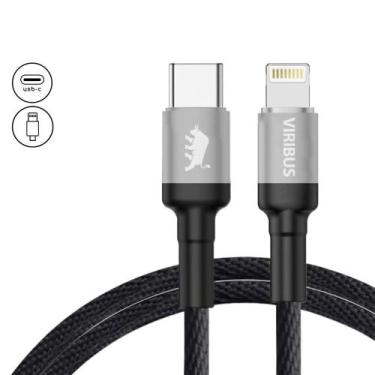 Imagem de Cabo PD Premium Ultra Reforçado em Nylon de 1,5m Viribus Tipo C para L