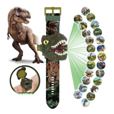 Imagem de Relógio Dinossauro Luzes Projetor Infantil Tiranossauro Rex - Toy King