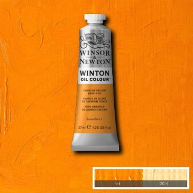 Imagem de Tinta A Óleo Para Tela Winton 37ml 115 S1 Cadmium Yellow Deep Hue - Wi