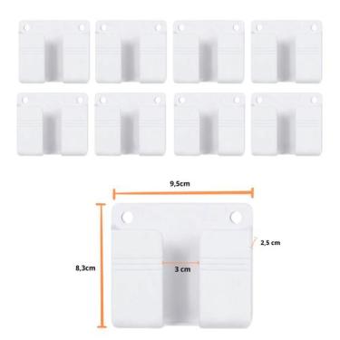 Imagem de Suporte de Parede para Celular e/ou Controle Remoto, Multiuso, Adesivo