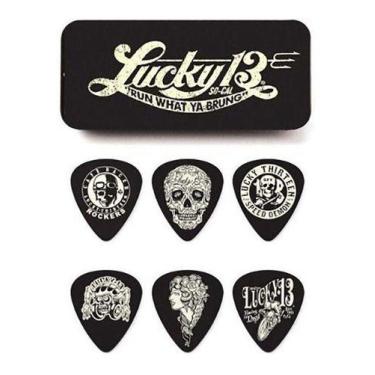 Imagem de Palheta Lucky 13 Colecionador 0,73mm Pct C/6 L13ct.73 Dunlop