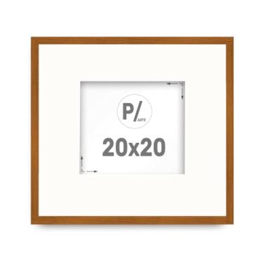Imagem de Moldura Porta Retrato Quadro Fotos Arte 20x20 com Paspatur e Petg
