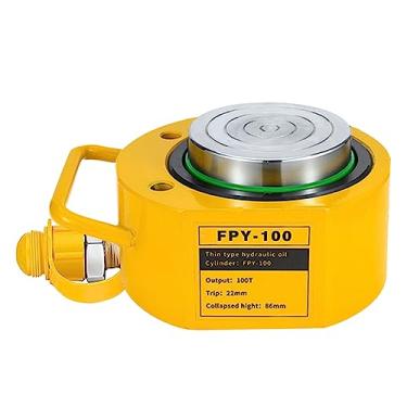 Imagem de MMNZE 100t 20mm/0,79" cilindro hidráulico de curso jack mini macaco hidráulico porta retração de energia dividida automaticamente cilindros de elevação hidráulicos de ação única para construção de p