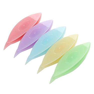 Imagem de Kit de lançadeira de tatting, 5 peças de plástico colorido, lançadeiras de tatting, ferramenta artesanal de costura, acessórios (12038)
