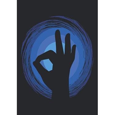 Imagem de Notizbuch A5 liniert mit Softcover Design: OK Handzeichen Taucher Taucherschein Geschenk Fingerzeichen: 120 linierte DIN A5 Seiten