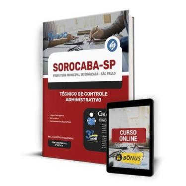 Imagem de Apostila Prefeitura de Sorocaba - SP 2024 - Técnico de Controle Admini