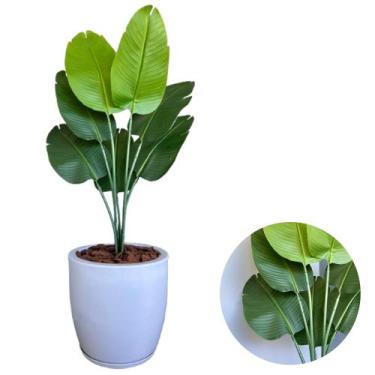 Imagem de Bananeira Artificial Premium E Vaso Bojo Completo Decoração - PlantaIm