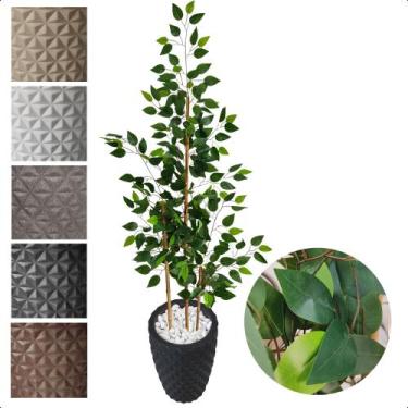 Imagem de Bambu Da Sorte 150cm Planta Artificial Com Vaso Decorativo - Flor de M