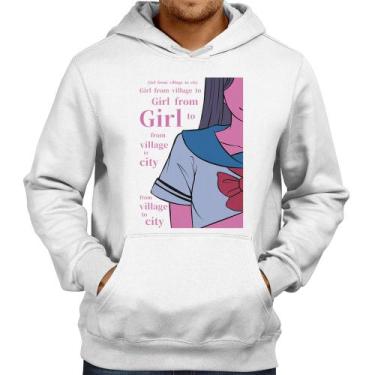Imagem de Moletom Girl From Village To City - Foca na Moda, Branco, GG