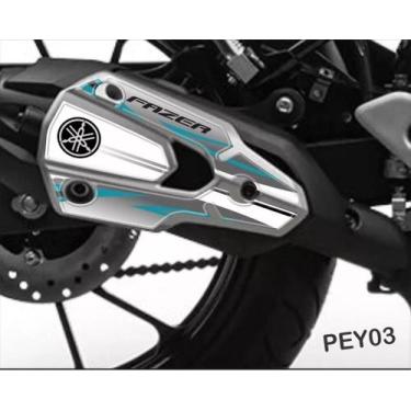 Imagem de Adesivo Protetor  De Escapamento Resinado Yamaha Fz 25 Pey03 - Resitan