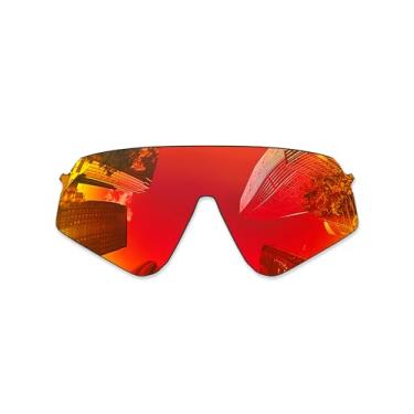 Imagem de Combine8 Lentes de reposição Ploarized para óculos de sol Oakley Sutro Lite Sweep OO9465 - Vermelho fogo
