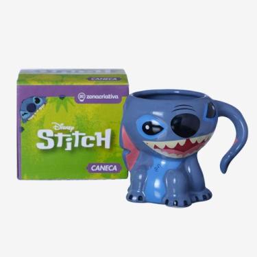 Imagem de Caneca 3d Lilo Ohana Stitch Orelha Alça 250ml Zona Criativa