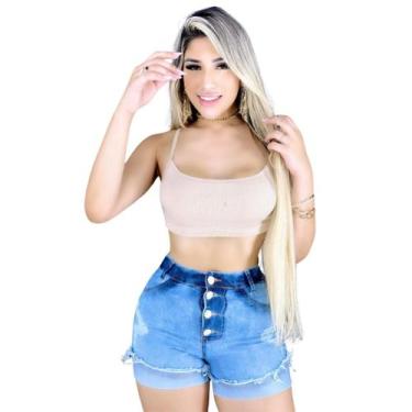 Imagem de Short Feminino Destroyed Jeans Lycra: Detalhes Destroyed - Fortaleza J