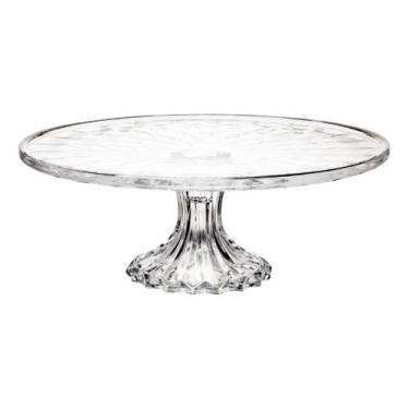 Imagem de Prato Para Bolo Lyor Diamond De Cristal Com Pé 31cm X 14,5cm