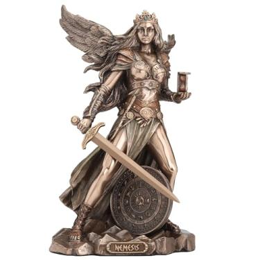 Imagem de Veronese Design Escultura com acabamento em bronze de resina fundida a frio Nemesis The Greek Goddess of Retribution de 21,5 cm