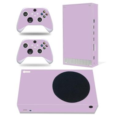 Imagem de Adesivo de película compatível com console Xbox Series S, capa protetora de vinil decalque para controle sem fio (roxo)
