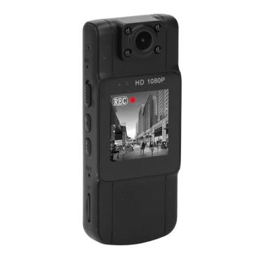 Imagem de Câmera Corporal de 2K, Mini -vídeo e Câmera de Cam de 180 ° de áudio para Esporte Ao Ar Livre, Bicicleta, Viagens para Segurança, HD TFT Color Scree Video Recorder Câmera (64G)