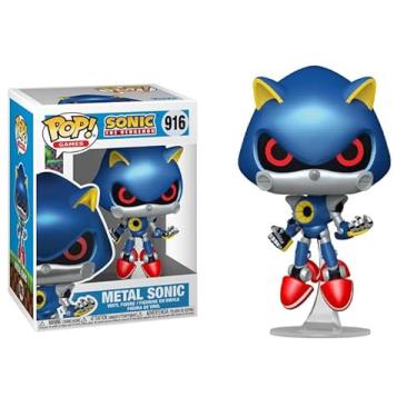 Imagem de Funko Pop Sonic The Hedgehog + Protector: Pop! Games Vinyl Figure (Collector Gift Set Bundled with ToyBop Box Protector Case) (Metal Sonic)