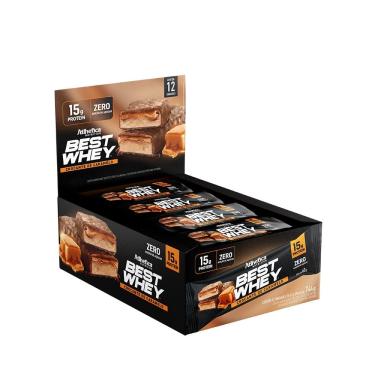 Imagem de Best Whey Bar Zero Display Atlhetica Nutrition Caramelo
