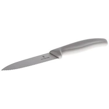 Imagem de Victorinox Paring Ponta de lança serrilhada grande cabo de polipropileno, Branco, 4"
