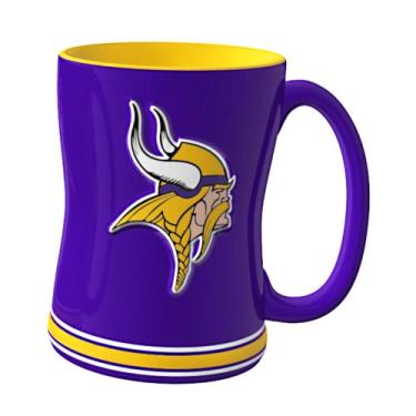 Imagem de Caneca de alívio esculpida NFL Minnesota Vikings, 400 ml, roxa