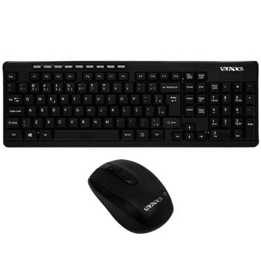 Imagem de Kit Teclado Sem Fio Satellite Ak-751g Portugues + Mouse 1.600 Dpi - Preto