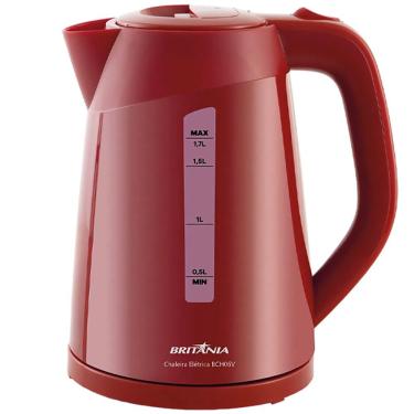 Imagem de Jarra Eletrica Britania Bch06v 1.850 Watts 1.7 Litros 220v ~ 50/60 Hz - Vermelha