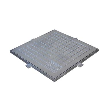 Imagem de Tampa Tampão De Chão Alumínio Dupla Vedação Simples 50x50cm