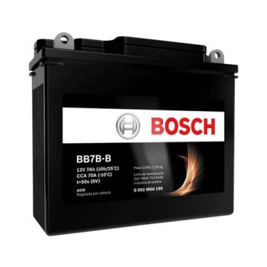 Imagem de Bateria Moto Bosch Bb7b-b 7ah 12v Honda Cbx Cbr Yamaha Tdm