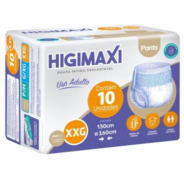 Imagem de Calça Descartável Higimaxi tamanho XXG com 10 unidades