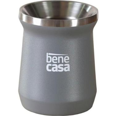 Imagem de Cuia Térmica Para Chimarrão Tereré Matte 300ml Cinza - BENE CASA