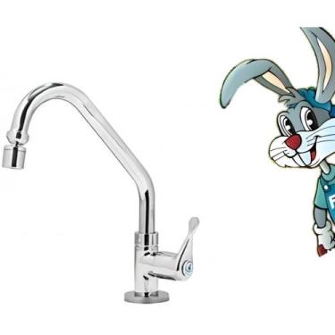 Imagem de Torneira Móvel Mesa Metal Com Mecanismos em Abs 1/4 de Volta - cód: 13