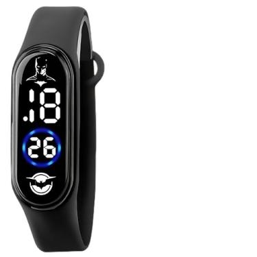 Imagem de Relógio Infantil Digital Criança Prova D'Água + Caixa Adolescente Premium Esportivo Black