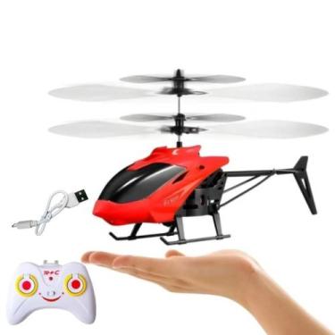 Imagem de Brinquedo Aviao Recarregável Helicóptero Sensor de Mão e Controle Remo