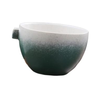 Imagem de WeiLaiKeQi Tigela de cerâmica Matcha, Chawan artesanal para cerimônia do chá com bico de despejo, tigela de mistura Matcha para amigos iniciantes e amantes de, Verde