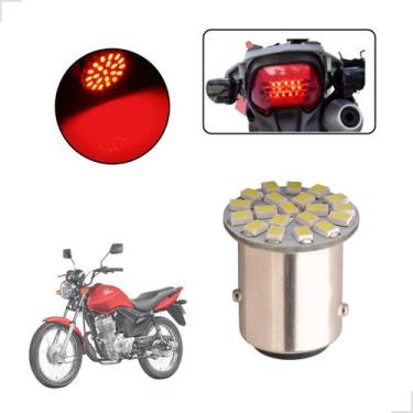 Imagem de Lâmpada Led Freio 2 Polos Com Efeito Strobo Moto CG125 Fan 2005 2006 2