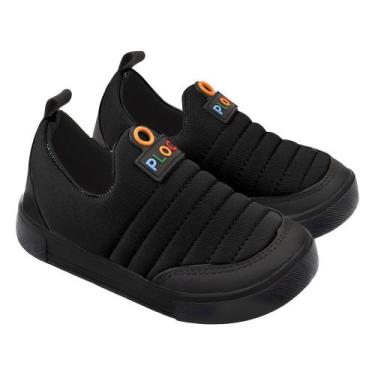 Imagem de Tênis infantil Ploc Street, Todo preto, 24